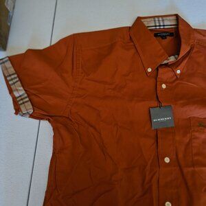 Burberry Shirt Mens Orange